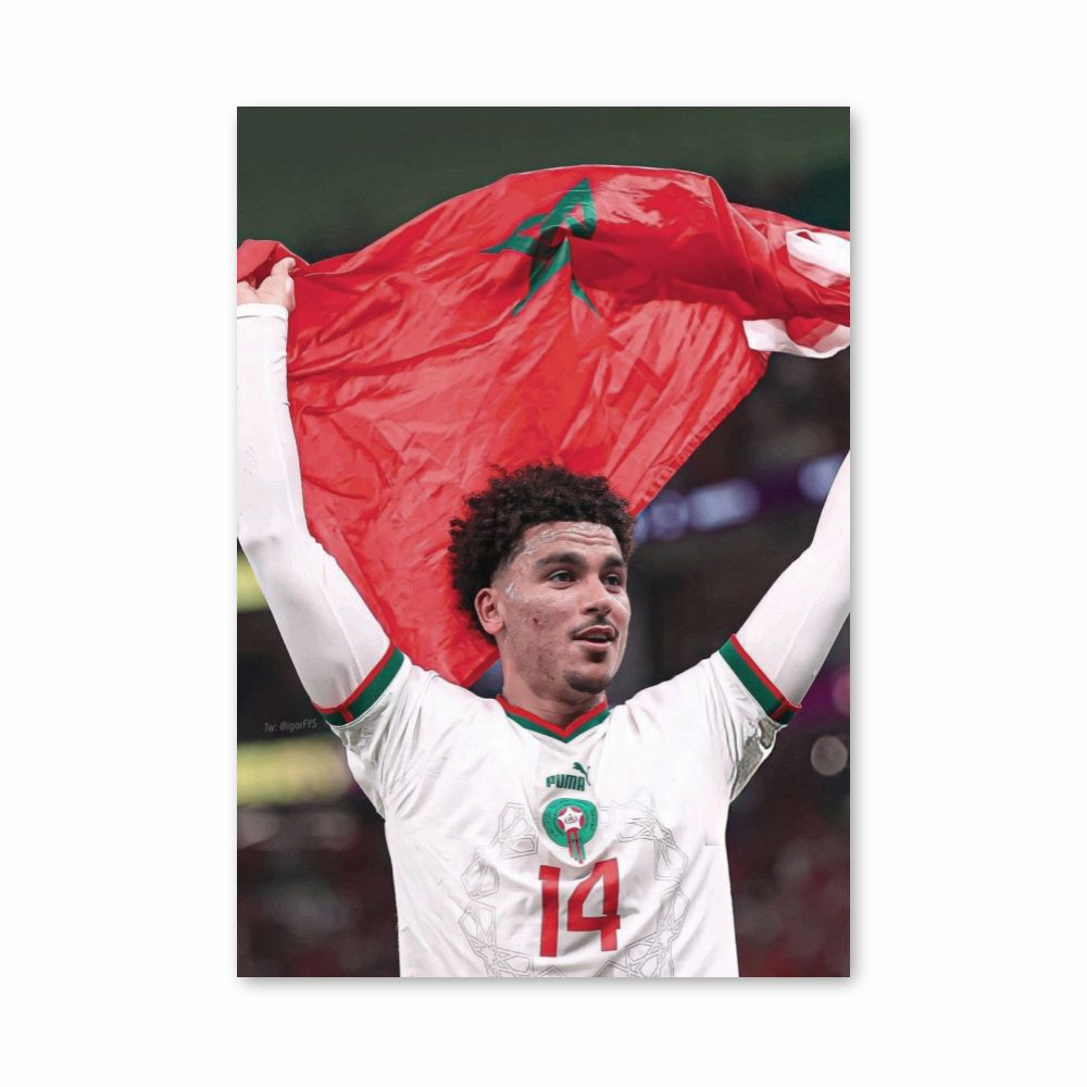 Morocco Football Poster