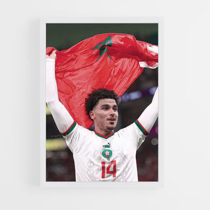 Morocco Football Poster