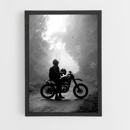 Retro Motorcycle Poster