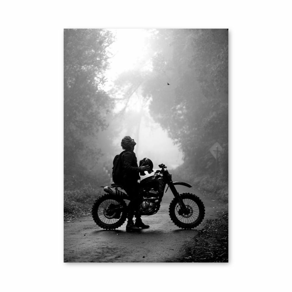 Retro Motorcycle Poster