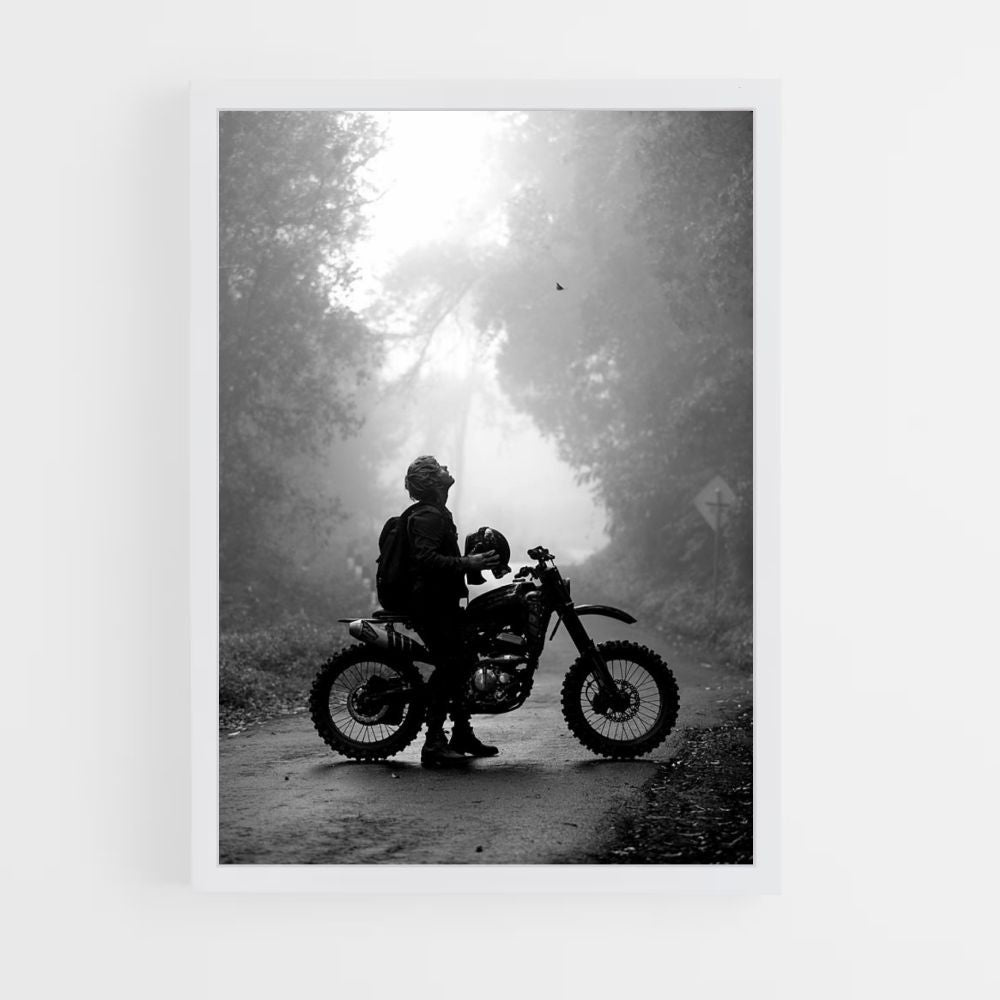 Retro Motorcycle Poster