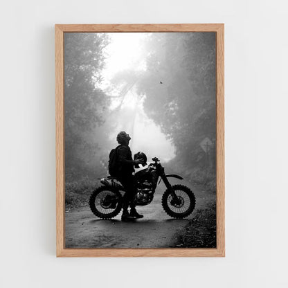 Retro Motorcycle Poster