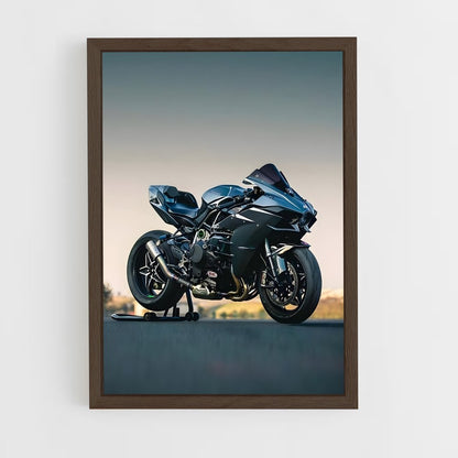 moto-4 cadre Bois foncé