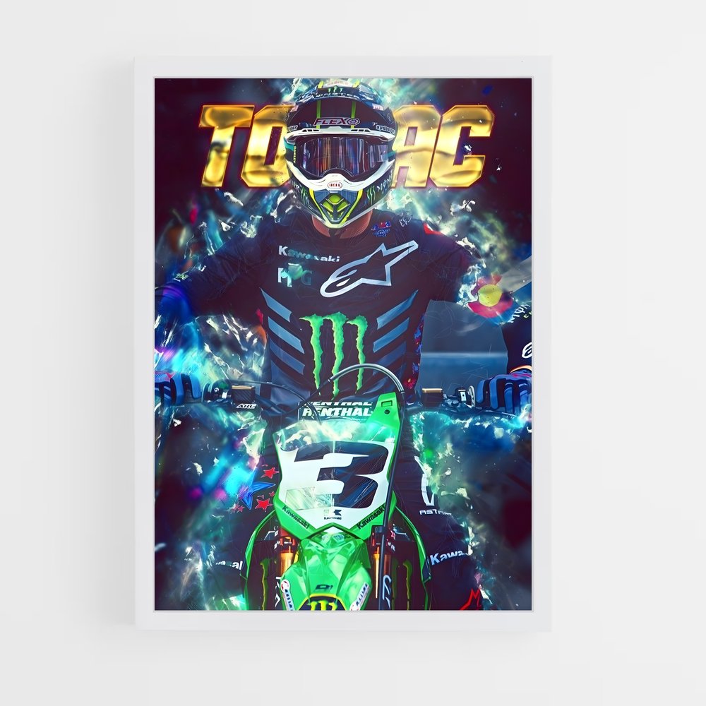 moto-cross-19 cadre Blanc