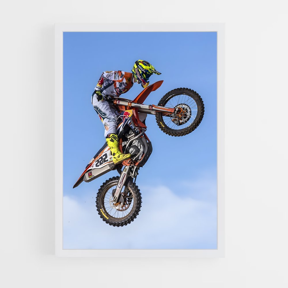 moto-cross-2 cadre Blanc