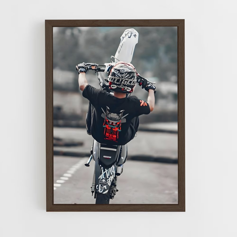 moto-cross-4 cadre Bois foncé