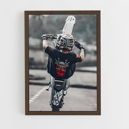 moto-cross-4 cadre Bois foncé