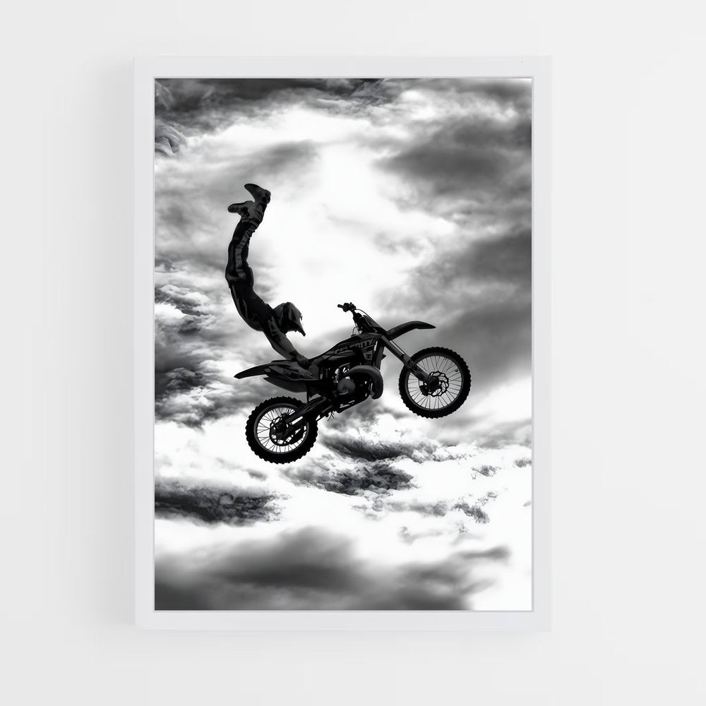 moto-cross-8 cadre Blanc