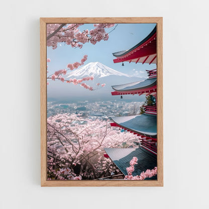mount-fuji-10 cadre Bois clair