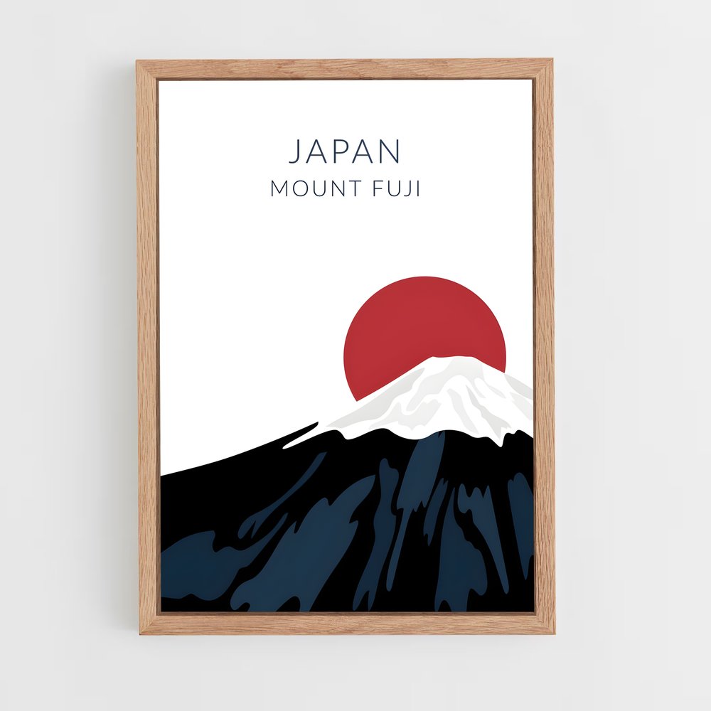mount-fuji-3 cadre Bois clair