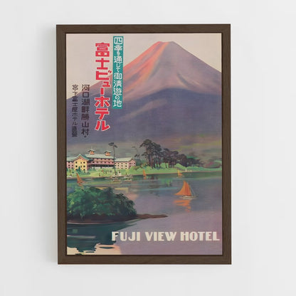 mount-fuji-7 cadre Bois foncé
