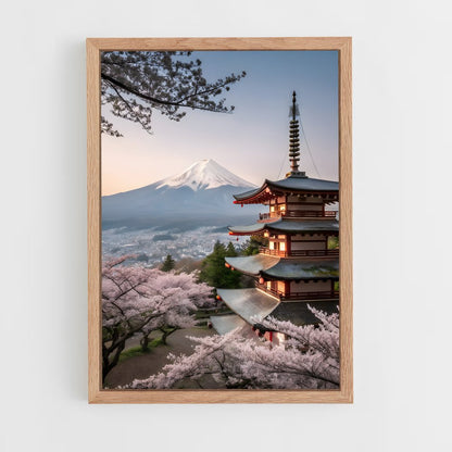 mount-fuji-9 cadre Bois clair