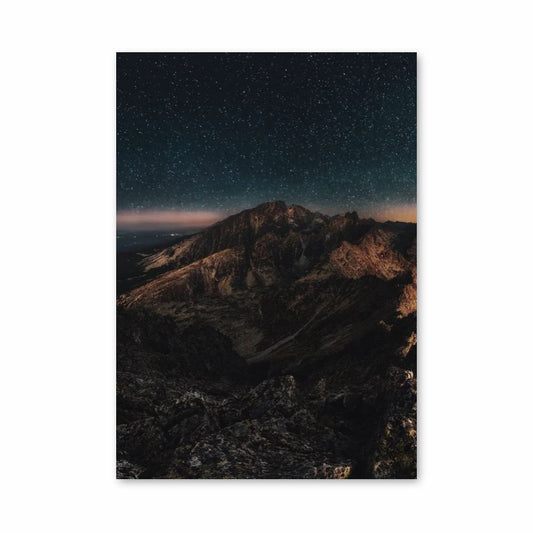 Milky Way Mountain Poster