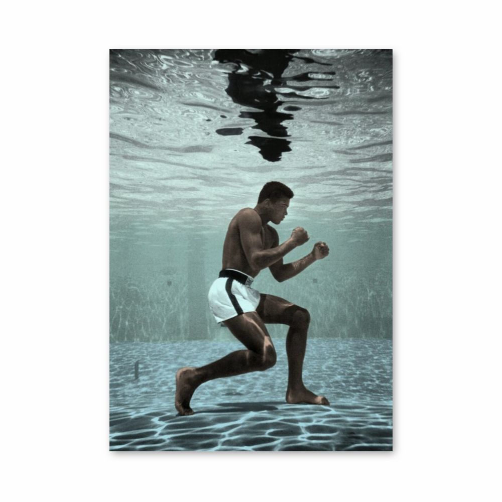 Poster Muhammad Ali-zwembad