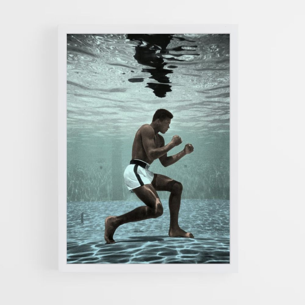 Poster Muhammad Ali-zwembad