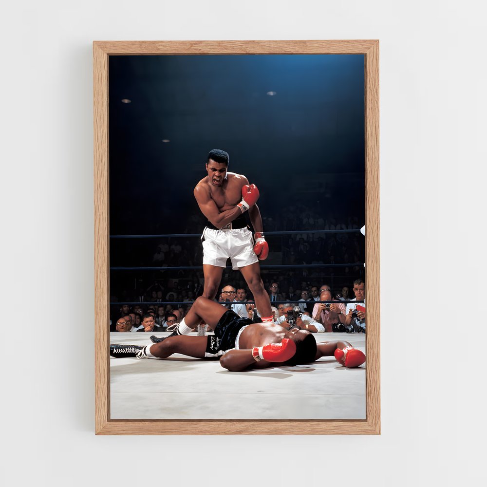 muhammad-ali-2 cadre Bois clair