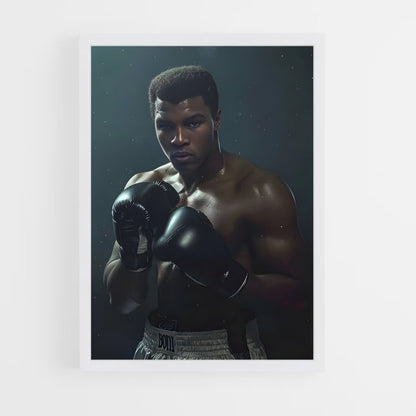muhammad-ali-8 cadre Blanc