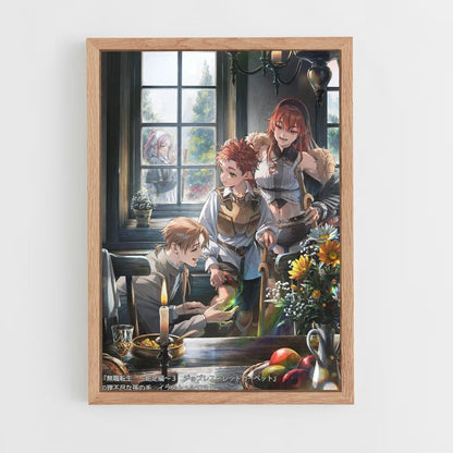 mushoku-tensei-10 cadre Bois clair