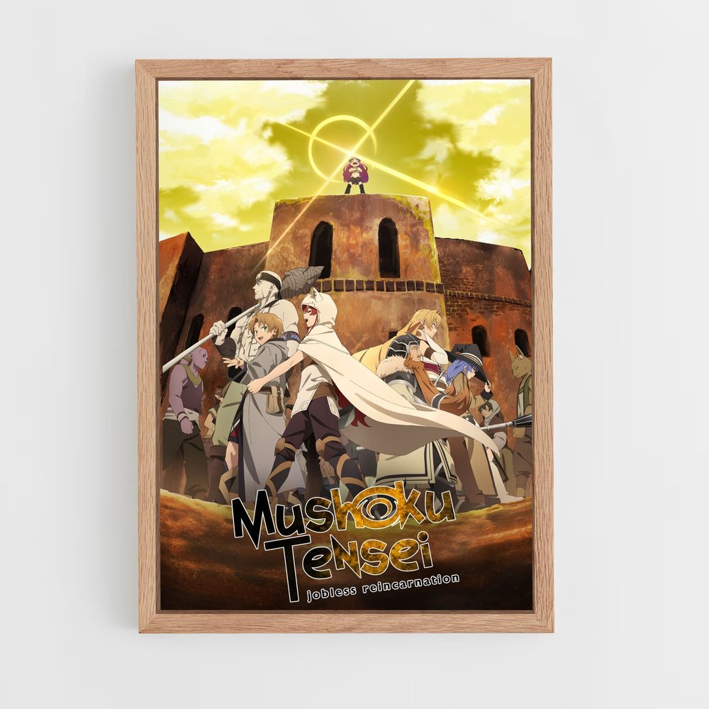 mushoku-tensei-2 cadre Bois clair