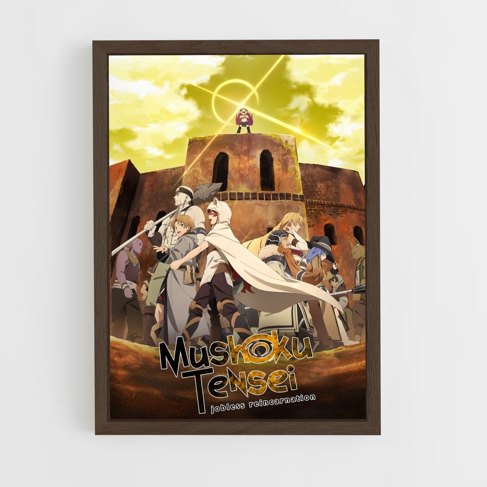 mushoku-tensei-2 cadre Bois foncé