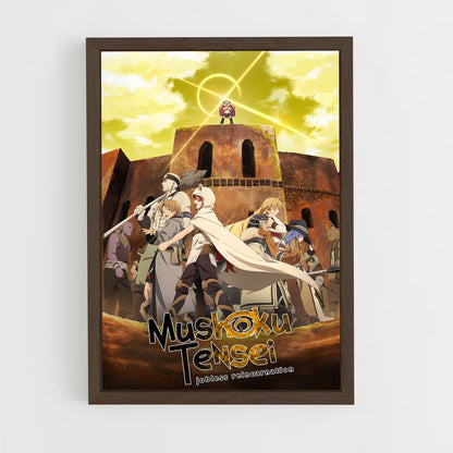 mushoku-tensei-2 cadre Bois foncé