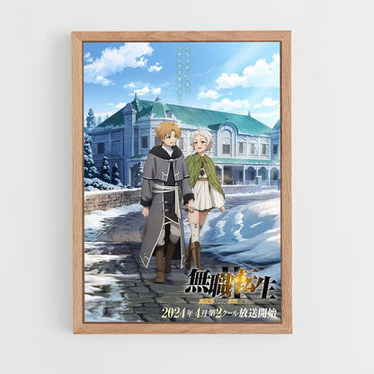 mushoku-tensei-6 cadre Bois clair