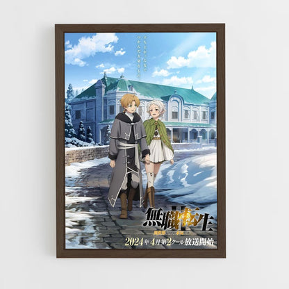 mushoku-tensei-6 cadre Bois foncé
