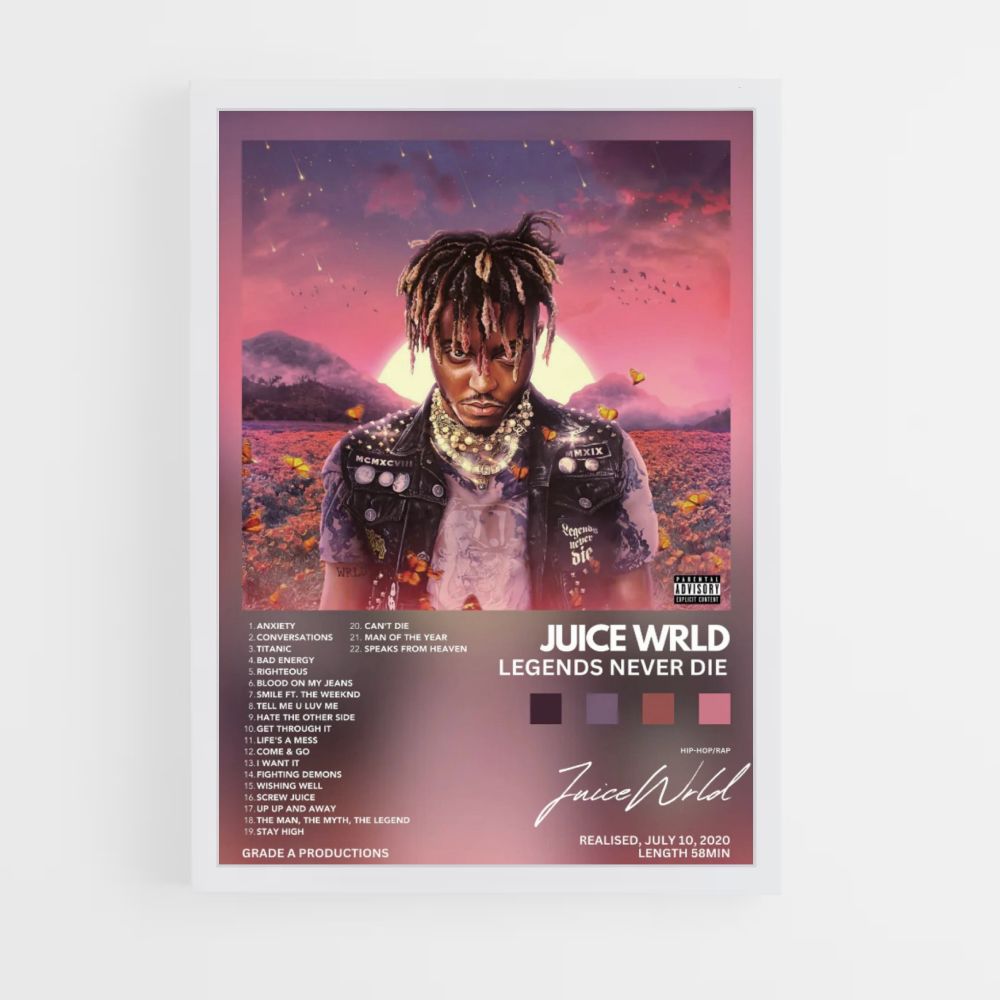 Poster Juice Wrld Legends Never Die