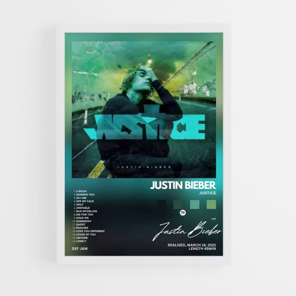 Poster Justin Bieber Justice