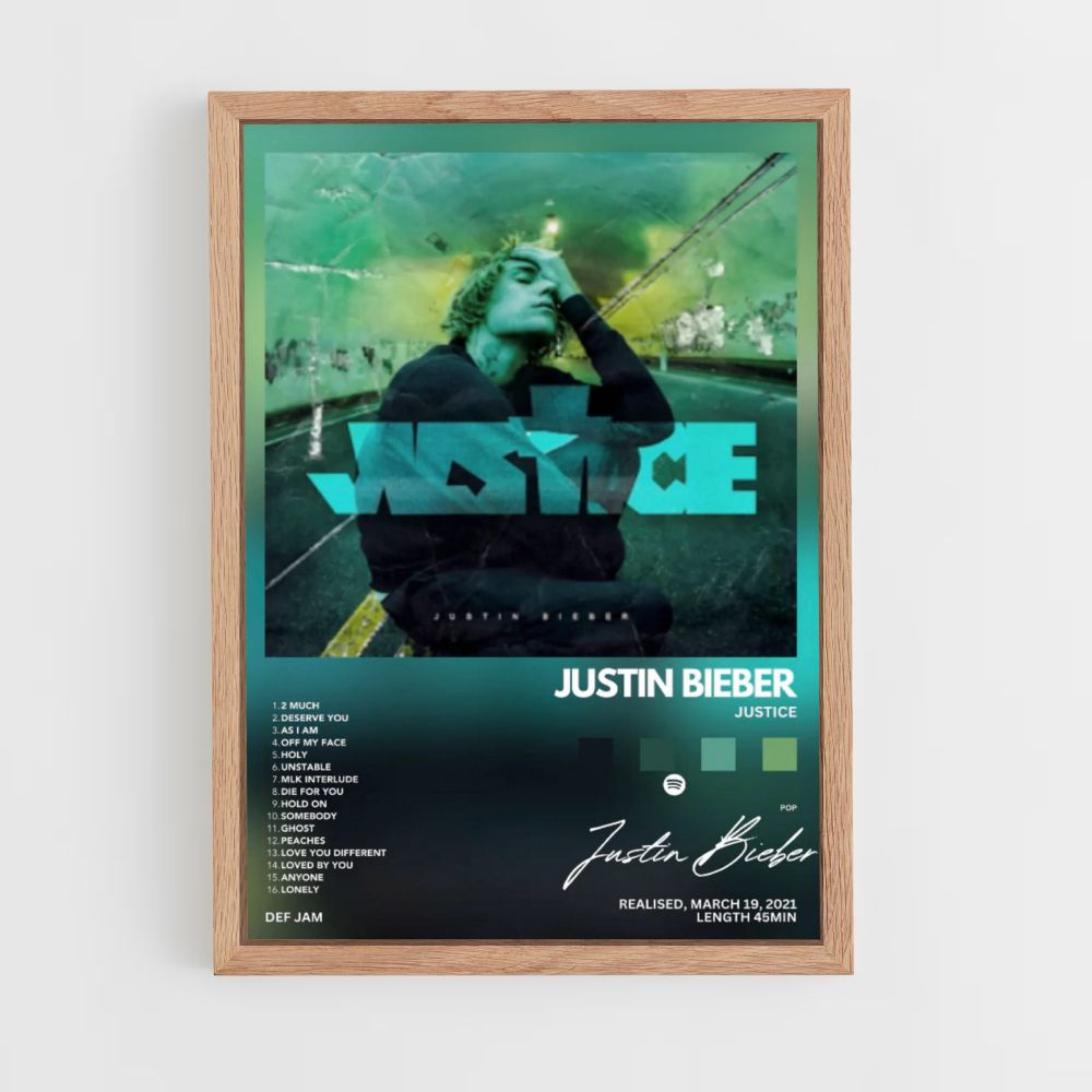 Poster Justin Bieber Justice