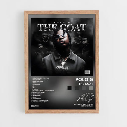 music-albums-18 cadre Bois clair