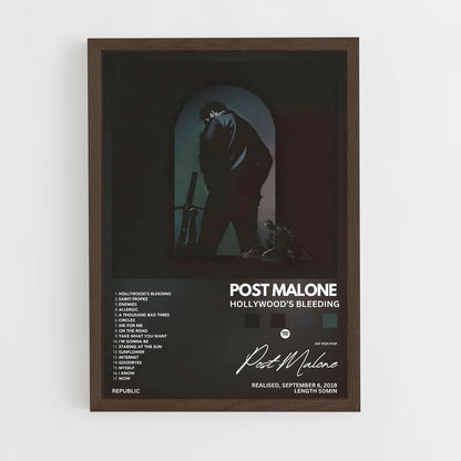 music-albums-20 cadre Bois foncé