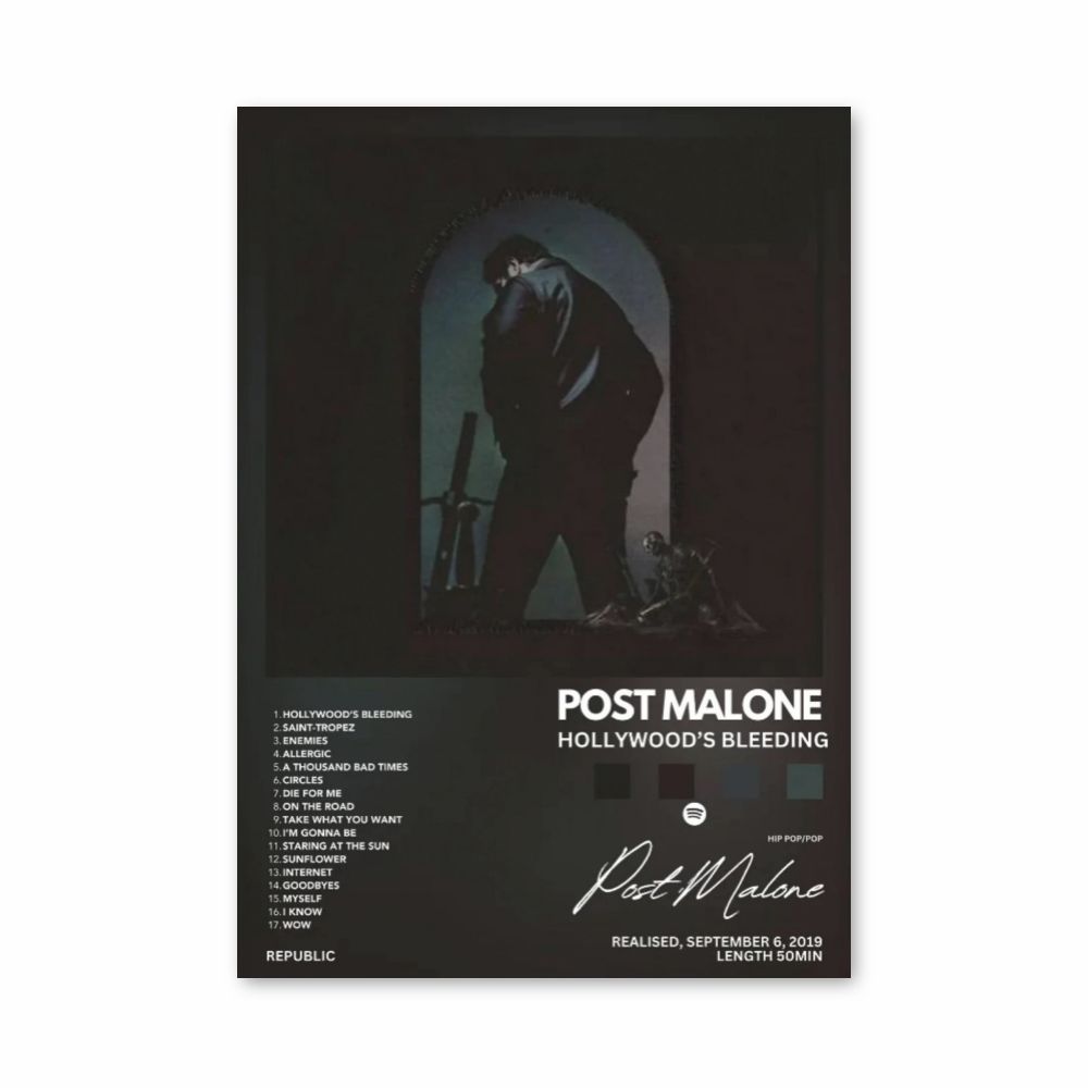 Poster Post Malone Hollywood's Bleeding