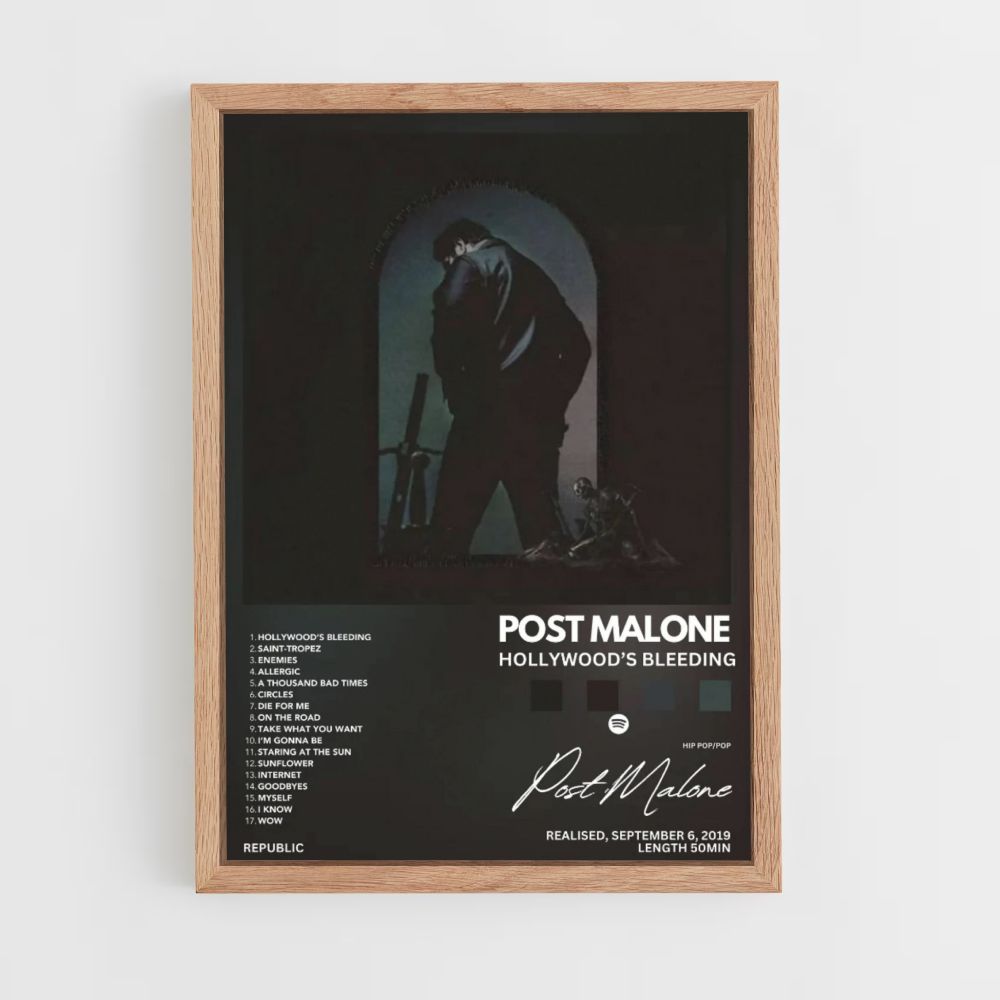 Poster Post Malone Hollywood's Bleeding