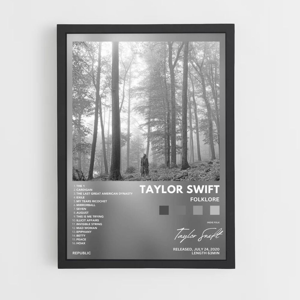 Poster Taylor Swift Folklore