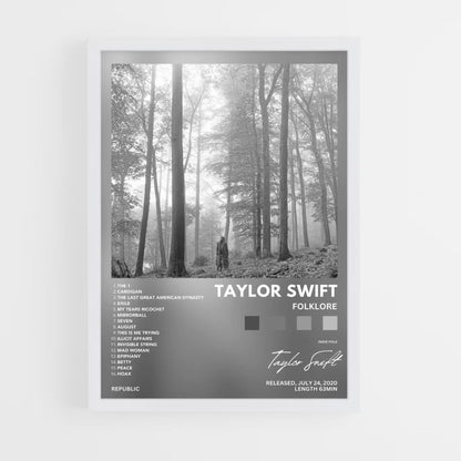 Poster Taylor Swift Folklore