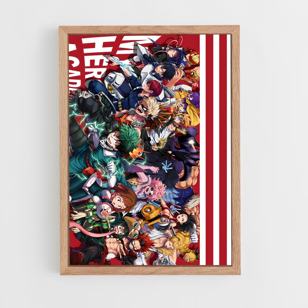 my-hero-academia-22 cadre Bois clair