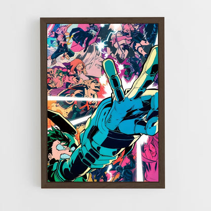 my-hero-academia-25 cadre Bois foncé