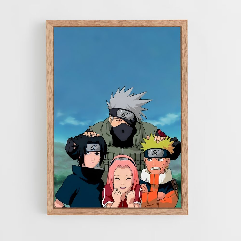 naruto-11 cadre Bois clair