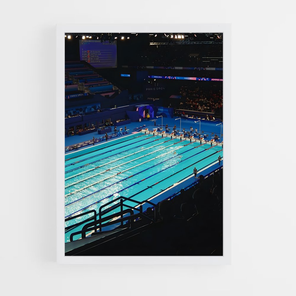 natation-1 cadre Blanc