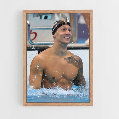 natation-13 cadre Bois clair
