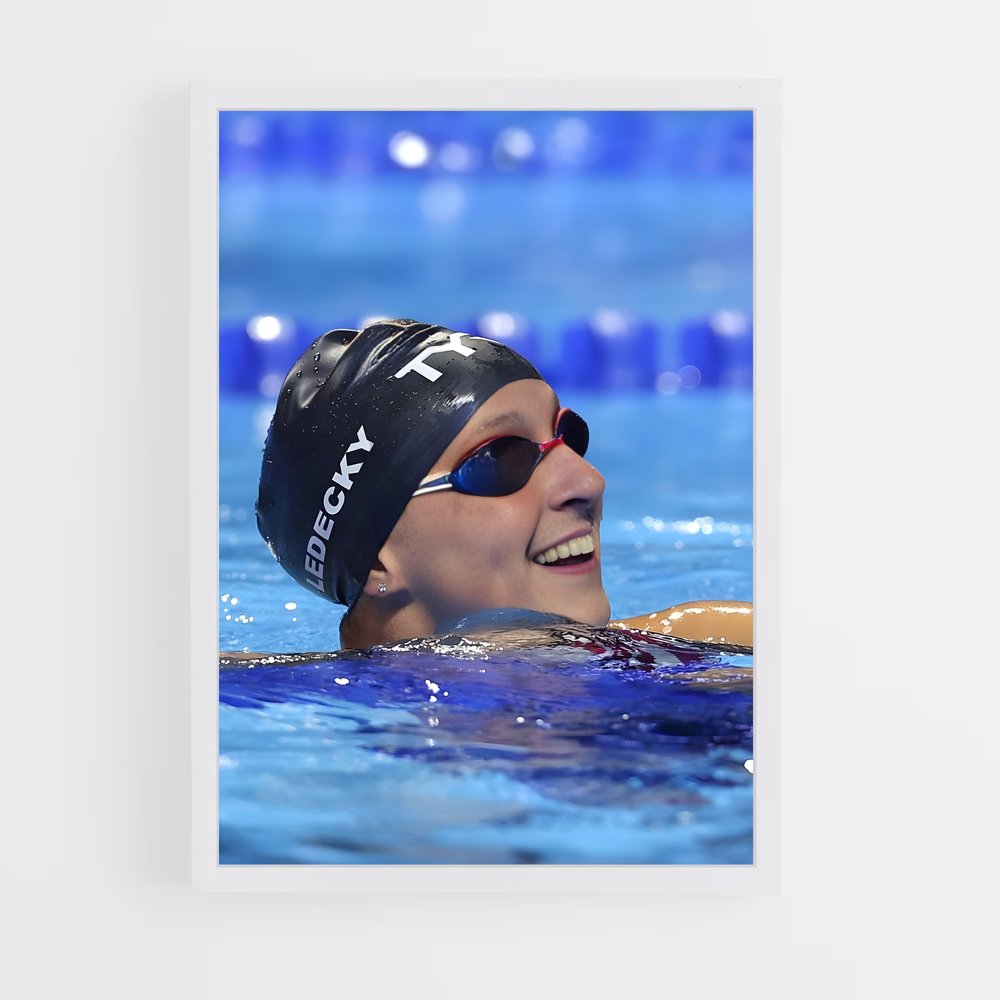 natation-9 cadre Blanc