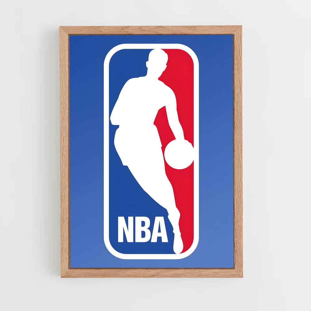 nba-basketball-10 cadre Bois clair