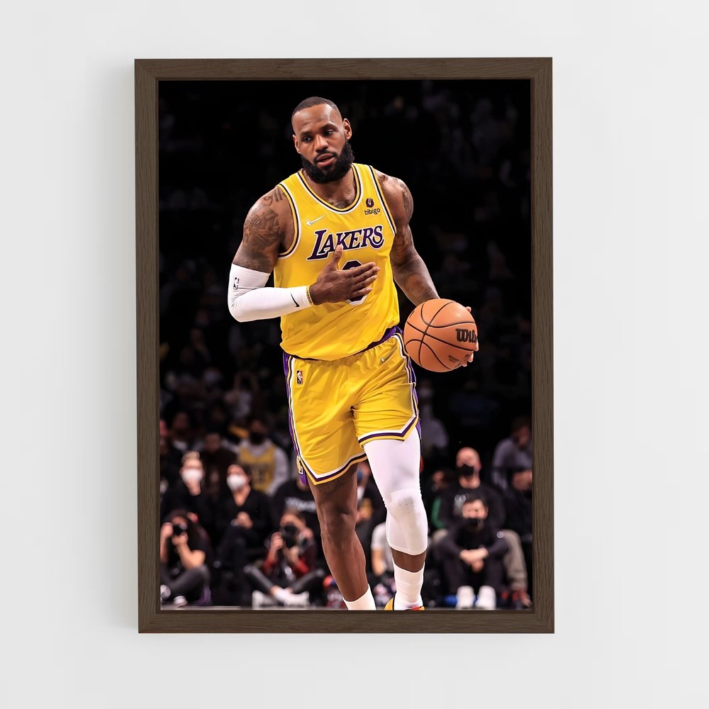 nba-basketball-7 cadre Bois foncé