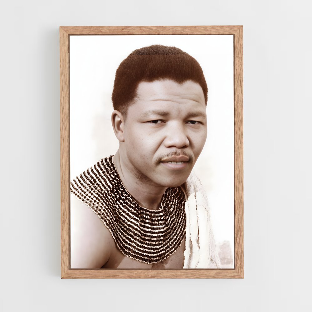 nelson-mandela-2 cadre Bois clair