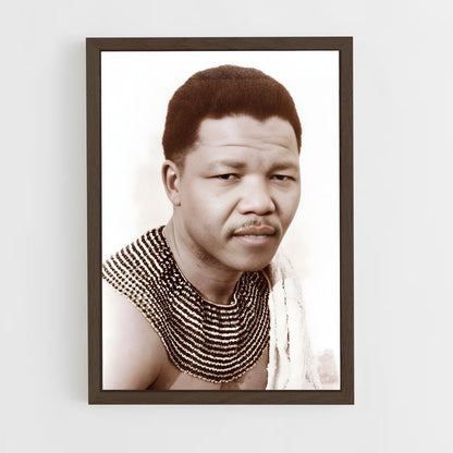 nelson-mandela-2 cadre Bois foncé