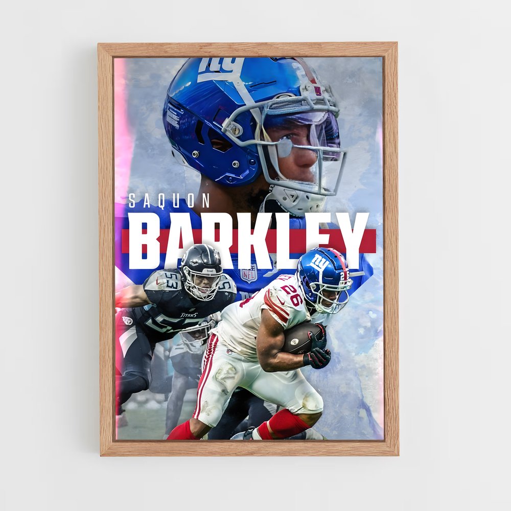 new-york-giants-10 cadre Bois clair