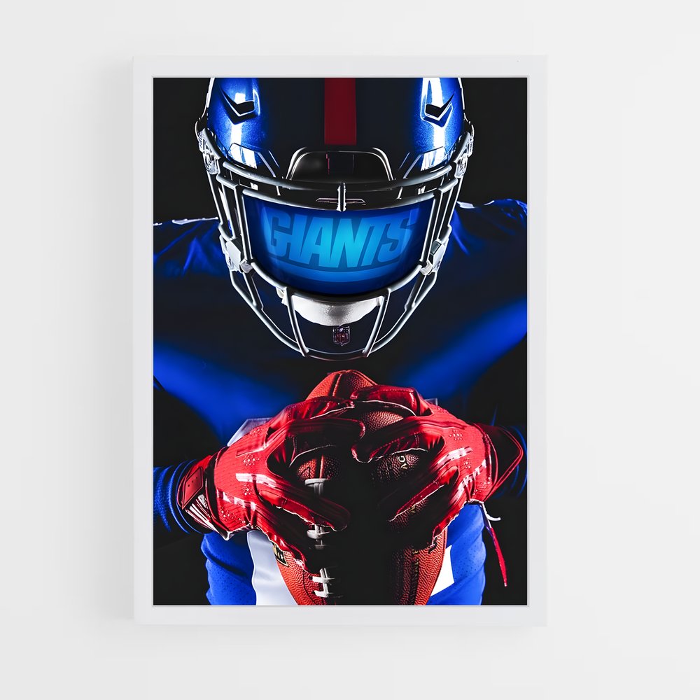 new-york-giants-9 cadre Blanc