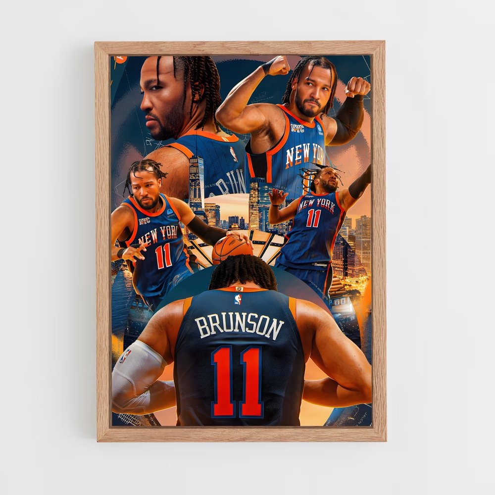 new-york-knicks-12 cadre Bois clair