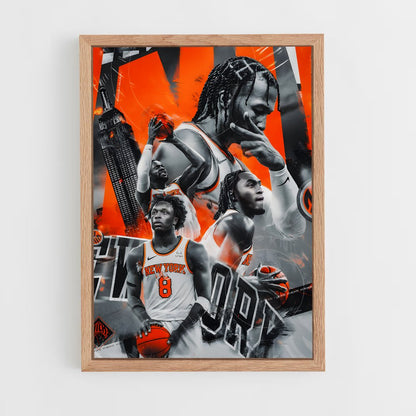 new-york-knicks-13 cadre Bois clair